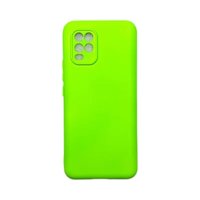 Capa Xiaomi Mi 10 Lite 5g Silicone Aveludada Colorida Capinha Anti Impacto Mi 10 Lite:verde Neon