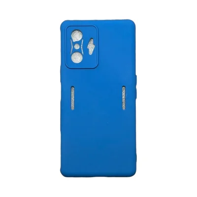 Capa Xiaomi Poco F4 Gt Silicone Aveludada Protege Câmera Colorida Capinha Anti Impacto Poco F4 Gt:azul