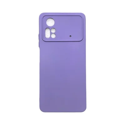 Capa Xiaomi Poco X4 Pro 5g Silicone Aveludada Protege Câmera Colorida Capinha Anti Impacto Poco X4 Pro:roxo