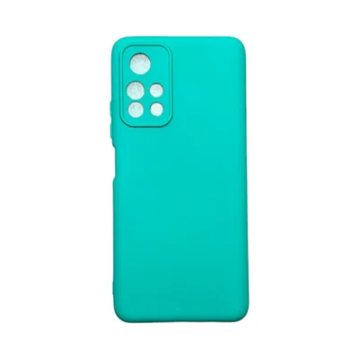 Capa Xiaomi Poco M4 Pro 5g Silicone Aveludada Protege Câmera Colorida Capinha Anti Impacto Poco M4  Pro 5g:verde Água