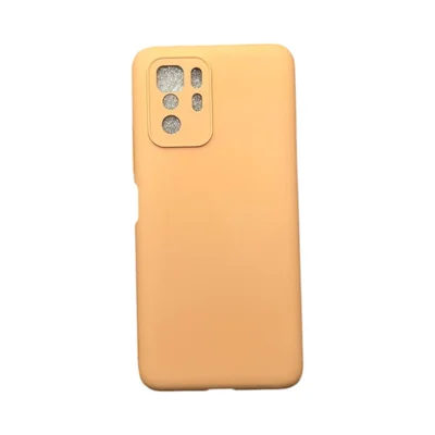 Capa Xiaomi Poco X3 Gt Silicone Aveludada Protege Câmera Colorida Capinha Anti Impacto Poxo X3 Gt:nude