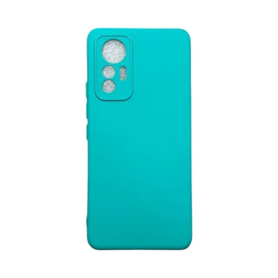 Capa Xiaomi Mi 12 Lite 5g  Silicone Aveludada Protege Câmera Colorida Capinha Anti Impacto Mi 12 Lite:verde Água