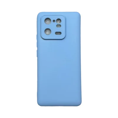 Capa Xiaomi Mi 13 Pró 5g Silicone Aveludada Protege Câmera Colorida Capinha Anti Impacto Mi 13 Pró:azul Bebê