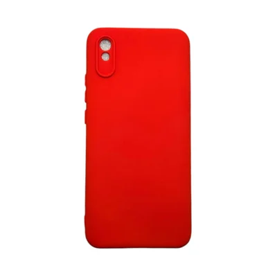 Capa Xiaomi Redmi 9a / 9i / 9at Silicone Aveludada Protege Câmera Colorida Capinha Anti Impacto Redmi 9a:vermelho