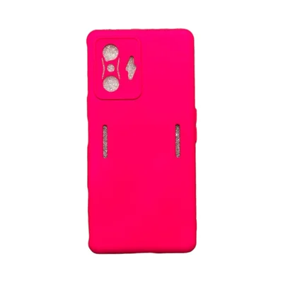 Capa Xiaomi Poco F4 Gt Silicone Aveludada Protege Câmera Colorida Capinha Anti Impacto Poco F4 Gt:pink
