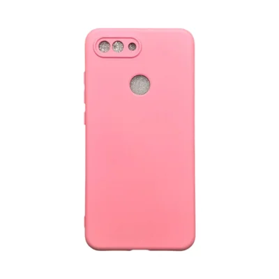 Capa Xiaomi Mi 8 Lite Silicone Aveludada Colorida Capinha Anti Impacto Mi 8 Lite:rosa Bebê