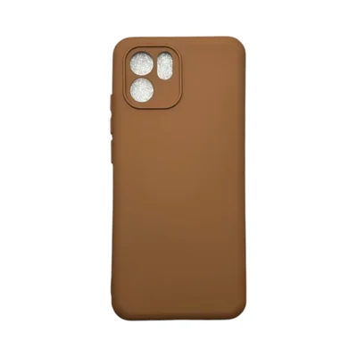 Capa Xiaomi Redmi A1/a2 Silicone Aveludada Protege Câmera Colorida Capinha Anti Impacto Redmi A1:marrom