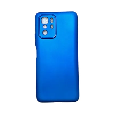 Capa Xiaomi Poco X3 Gt Silicone Aveludada Protege Câmera Colorida Capinha Anti Impacto Poxo X3 Gt:azul Metálico
