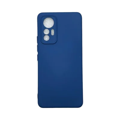 Capa Xiaomi Mi 12 Silicone Aveludada Protege Câmera Colorida Capinha Anti Impacto Mi 12:azul Escuro