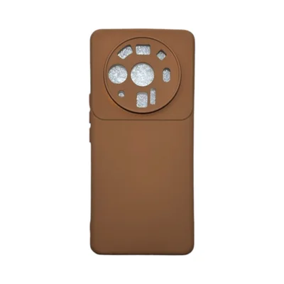 Capa Xiaomi Mi 12 Ultra Silicone Aveludada Protege Câmera Colorida Capinha Anti Impacto Mi 12 Ultra:marrom