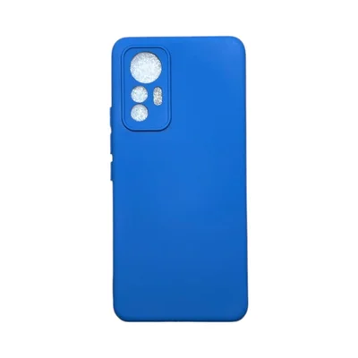 Capa Xiaomi Mi 12 Lite 5g  Silicone Aveludada Protege Câmera Colorida Capinha Anti Impacto Mi 12 Lite:azul