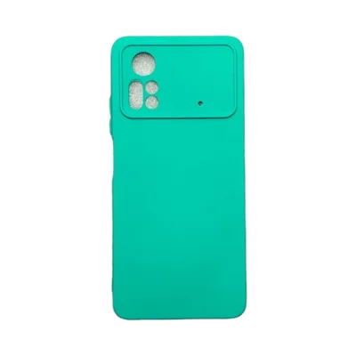 Capa Xiaomi Poco X4 Pro 5g Silicone Aveludada Protege Câmera Colorida Capinha Anti Impacto Poco X4 Pro:verde Água