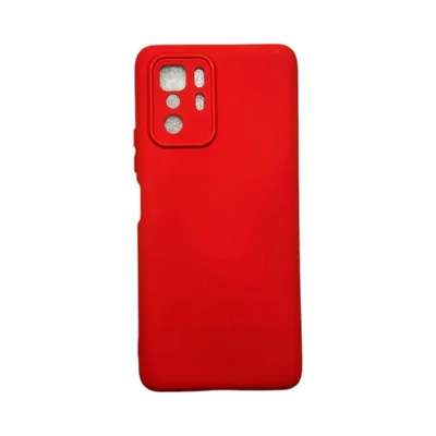 Capa Xiaomi Poco X3 Gt Silicone Aveludada Protege Câmera Colorida Capinha Anti Impacto Poxo X3 Gt:vermelho