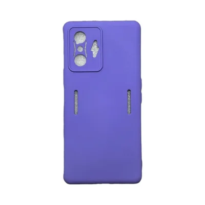 Capa Xiaomi Poco F4 Gt Silicone Aveludada Protege Câmera Colorida Capinha Anti Impacto Poco F4 Gt:roxo Escuro