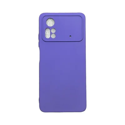 Capa Xiaomi Poco X4 Pro 5g Silicone Aveludada Protege Câmera Colorida Capinha Anti Impacto Poco X4 Pro:roxo Escuro