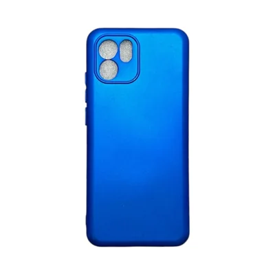Capa Xiaomi Redmi A1/a2 Silicone Aveludada Protege Câmera Colorida Capinha Anti Impacto Redmi A1:azul Metálico