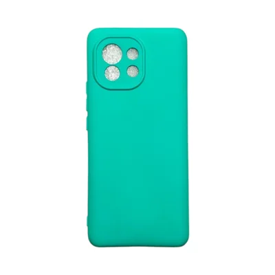 Capa Xiaomi Mi 11 Silicone Aveludada Protege Câmera Colorida Capinha Anti Impacto Mi 11:verde Água