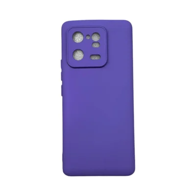 Capa Xiaomi Mi 13 Pró 5g Silicone Aveludada Protege Câmera Colorida Capinha Anti Impacto Mi 13 Pró:roxo