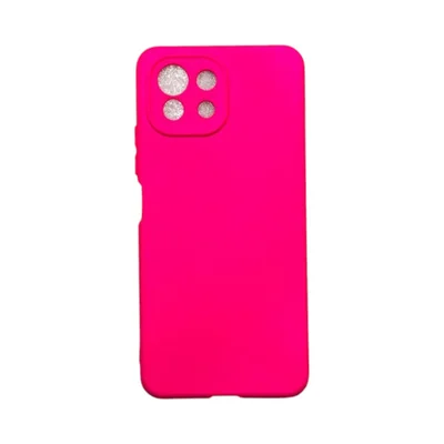 Capa Xiaomi Mi 11 Lite Silicone Aveludada Protege Câmera Colorida Capinha Anti Impacto Mi 11 Lite:pink