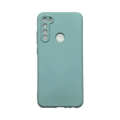 Capa Xiaomi Redmi Note 8 Silicone Aveludada Protege Câmera Colorida Capinha Anti Impacto Redmi Note 8:cinza Claro