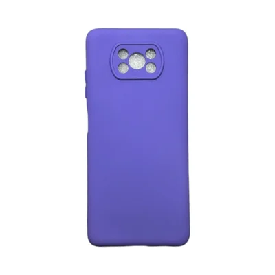 Capa Xiaomi Poco X3 / X3 Pro Silicone Aveludada Protege Câmera Colorida Capinha Anti Impacto Poxo X3 / X3 Pro:roxo Escur