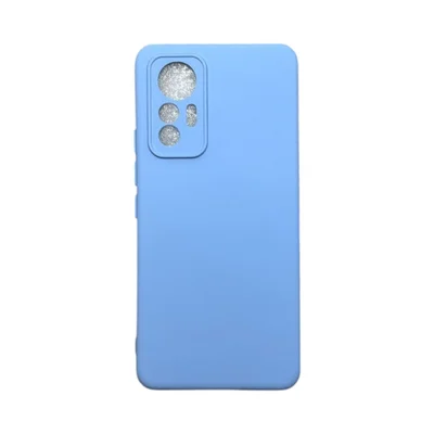 Capa Xiaomi Mi 12 Lite 5g  Silicone Aveludada Protege Câmera Colorida Capinha Anti Impacto Mi 12 Lite:azul Bebê
