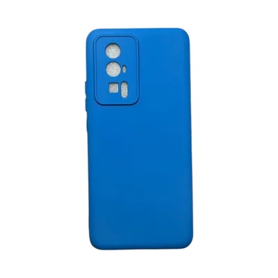 Capa Xiaomi Poco F5 Pró Silicone Aveludada Protege Câmera Colorida Capinha Anti Impacto Poco F5 Pró:azul