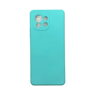 Capa Xiaomi Mi 11 Silicone Aveludada Protege Câmera Colorida Capinha Anti Impacto Mi 11:turquesa