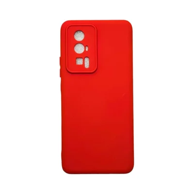 Capa Xiaomi Poco F5 Pró Silicone Aveludada Protege Câmera Colorida Capinha Anti Impacto Poco F5 Pró:vermelho