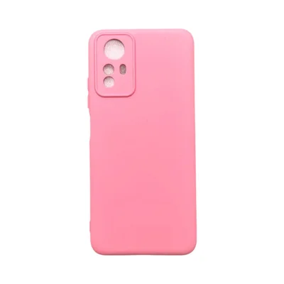Capa Xiaomi Redmi Note 12s  Silicone Aveludada Protege Câmera Colorida Capinha Anti Impacto Redmi Note 12s:rosa Bebê