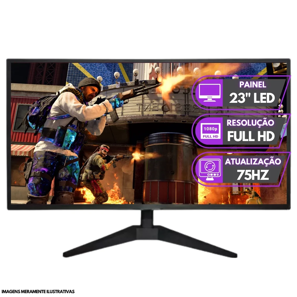 PC Gamer Completo Bluepc Rush - Intel Core i5 6500 16gb Ddr4 Radeon Rx 580 8GB SSD 512gb Monitor 23" 75hz Full Hd - Pgbp-rus1052 - view 4