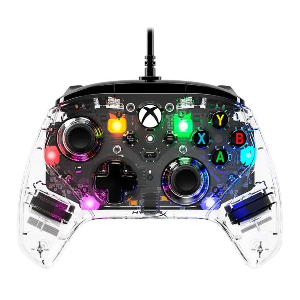 Controle Joystick Gamer Hyperx Clutch Gladiate RGB Transparente 7d6h2aa