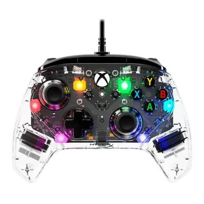 Controle Joystick Gamer Hyperx Clutch Gladiate RGB Transparente 7d6h2aa