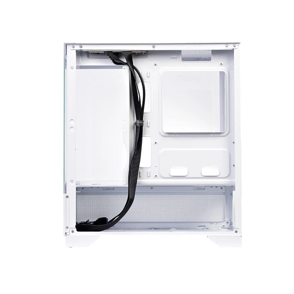 Imagem 5 de 5 do produto Gabinete Gamer Round5 Draven White, Mid Tower, Lateral E Frontal De Vidro, M-atx, Sem Fans, Branco, R5-draven-w-2182