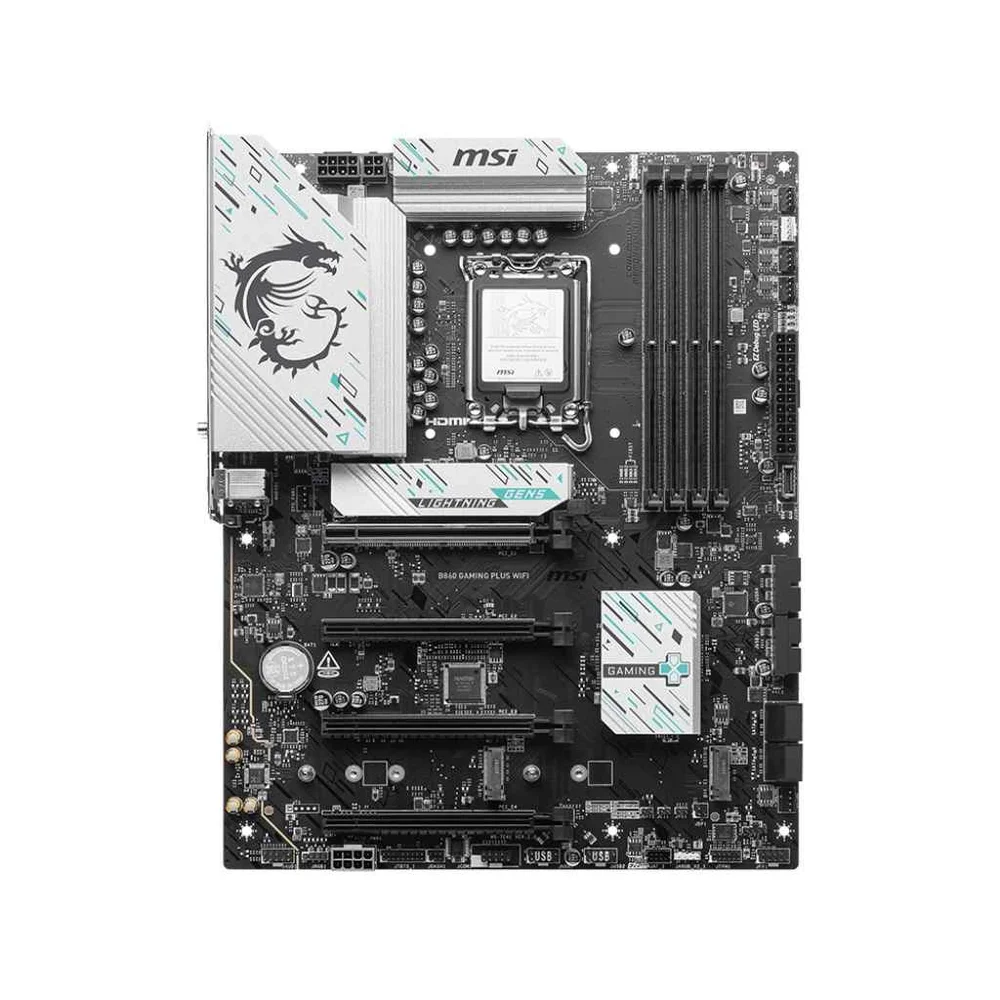 Placa Mãe Msi B860m Gaming Plus Wifi, Intel LGA  1851, Matx, Wf/blt, Ddr5 - B860m Gaming Plus Wifi 8