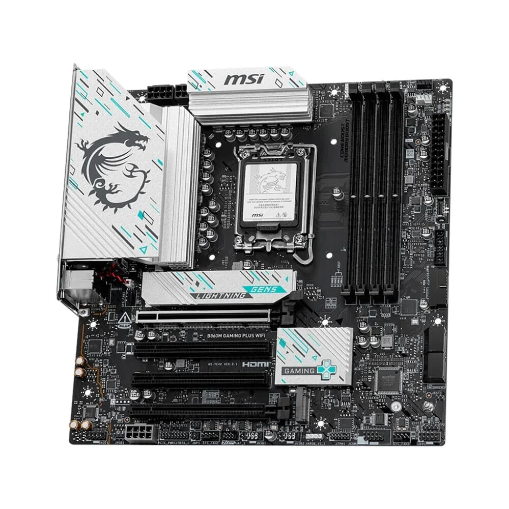 Imagem 3 de 5 do produto Placa Mãe Msi B860m Gaming Plus Wifi, Intel LGA  1851, Matx, Wf/blt, Ddr5 - B860m Gaming Plus Wifi