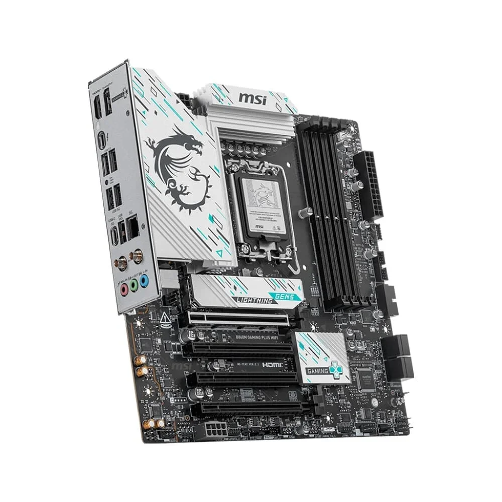 Imagem 4 de 5 do produto Placa Mãe Msi B860m Gaming Plus Wifi, Intel LGA  1851, Matx, Wf/blt, Ddr5 - B860m Gaming Plus Wifi
