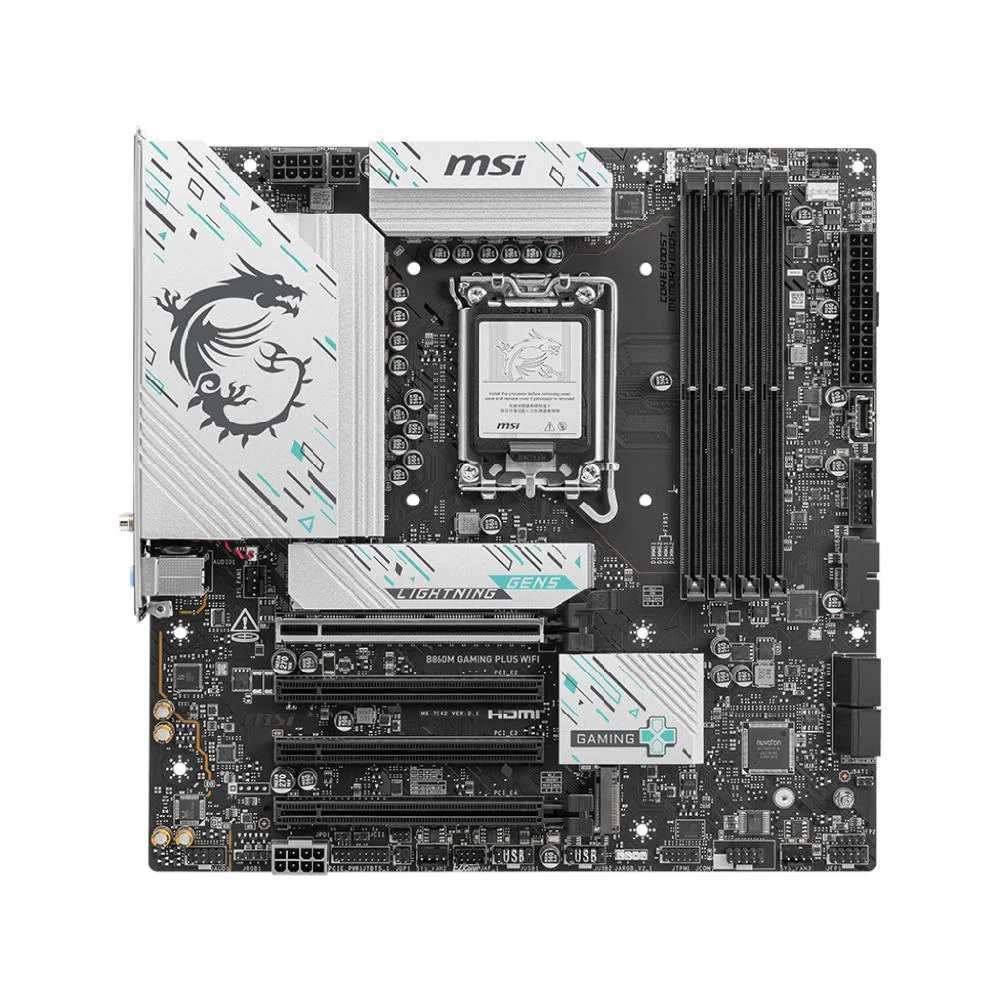 Placa Mãe Msi B860m Gaming Plus Wifi7 LGA  1851 4xDDR5 Intel B860 Atx 7
