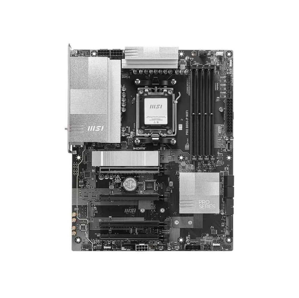 Placa Mãe Msi Pro B850-p Wifi 7 Am5 4xDDR5 Chipset Amd B850 Atx 7