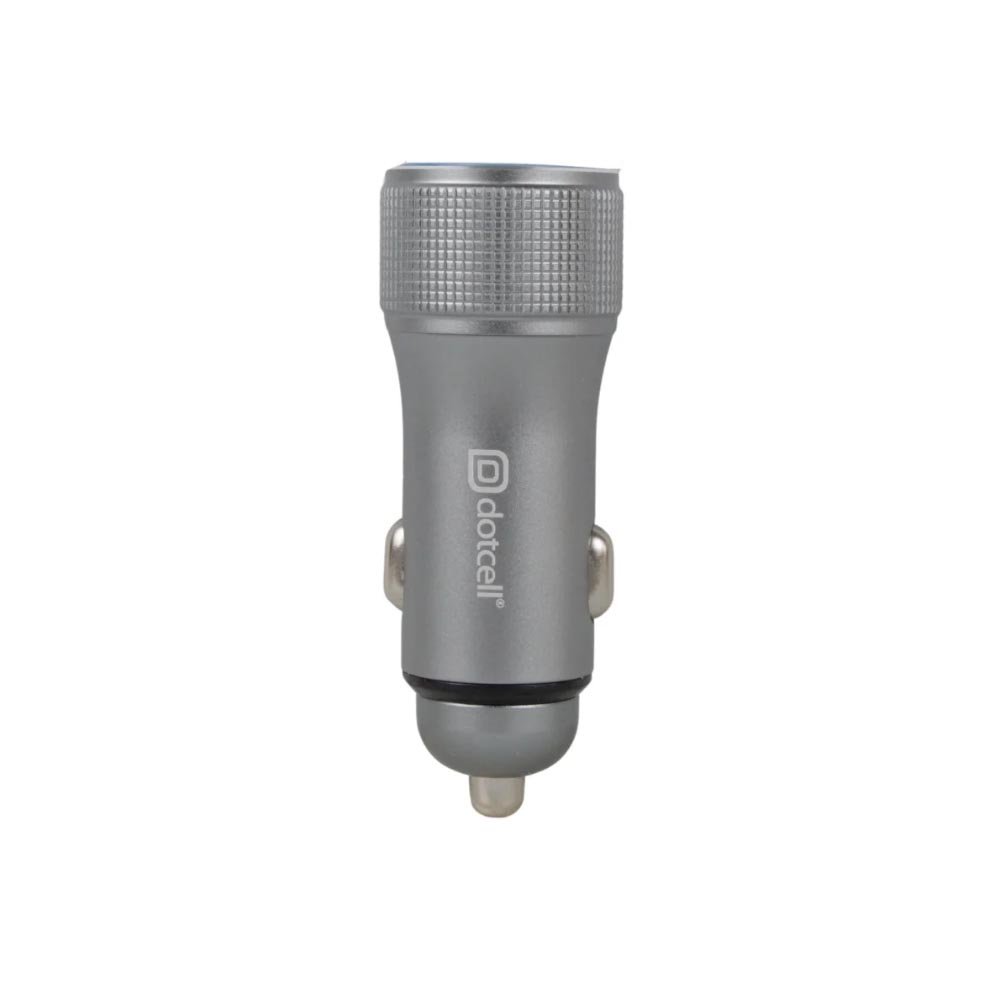 Carregador Veicular 54w (1usb E 1 Type C) - Dc-cc4150 - Prata