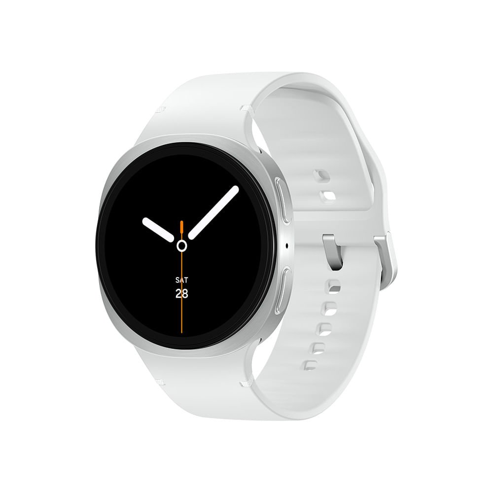 Samsung Galaxy Watch8 Smartwatch 40mm Lte, Galaxy Ai, Tela Em Cristal De Safira Prata
