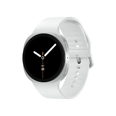 Samsung Galaxy Watch8 Smartwatch 40mm Lte, Galaxy Ai, Tela Em Cristal De Safira Prata
