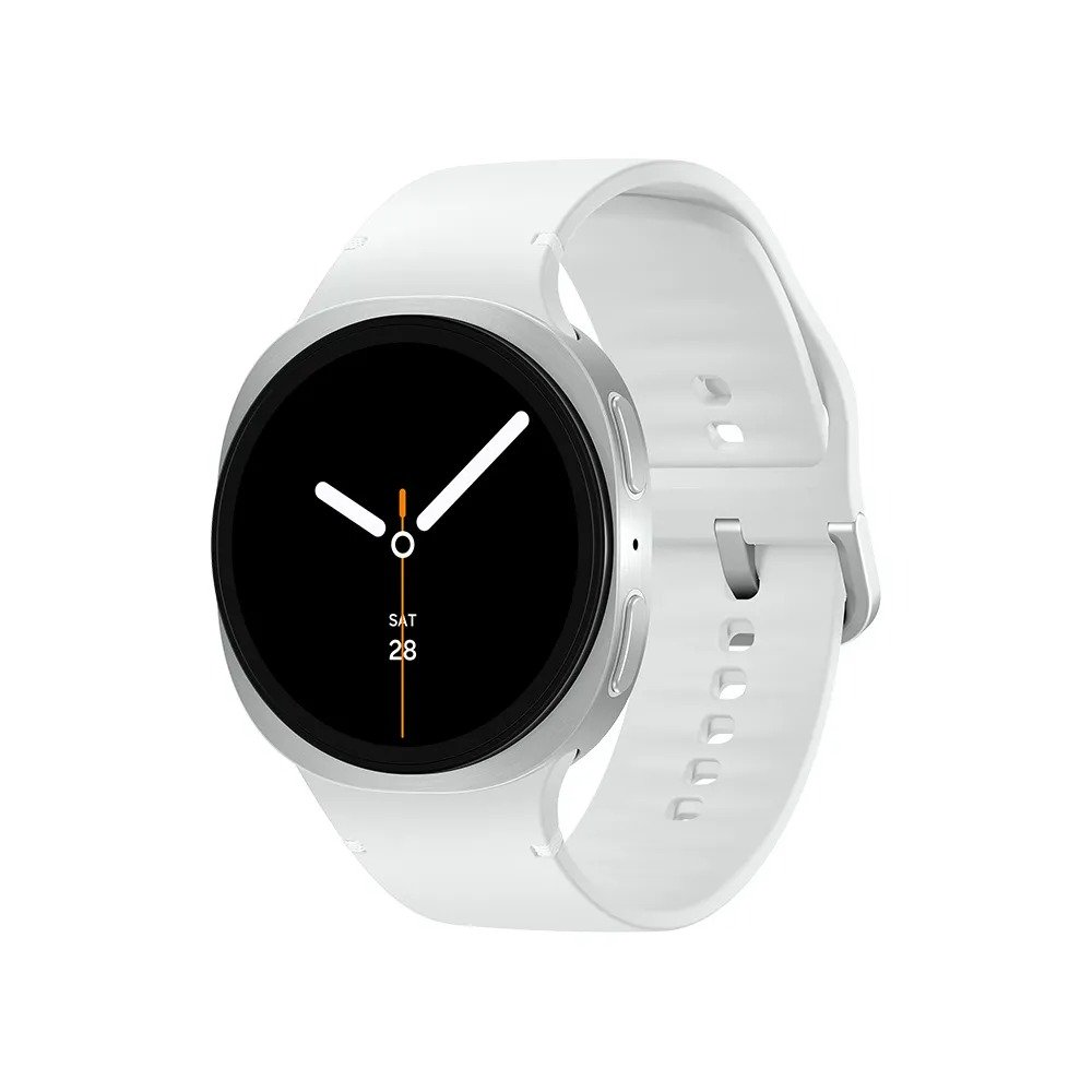 Samsung Galaxy Watch8 Smartwatch 44mm Bt, Galaxy Ai, Tela Em Cristal De Safira Prata - Bluetooth