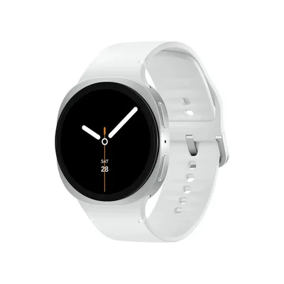 Samsung Galaxy Watch8 Smartwatch 44mm Bt, Galaxy Ai, Tela Em Cristal De Safira Prata - Bluetooth