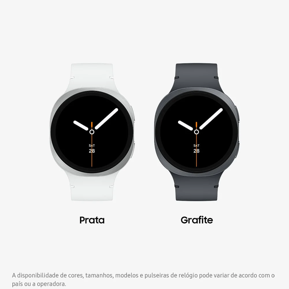 Samsung Galaxy Watch8 Smartwatch 40mm Lte, Galaxy Ai, Tela Em Cristal De Safira Grafite 7