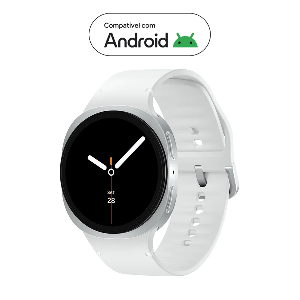 Imagem 2 de 5 do produto Samsung Galaxy Watch8 Smartwatch 44mm Lte, Galaxy Ai, Tela Em Cristal De Safira Prata