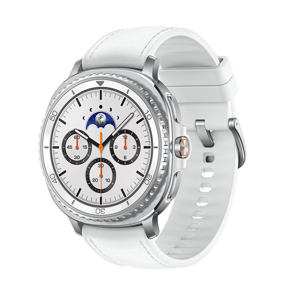 Samsung Galaxy Watch8 Classic Smartwatch 46mm Lte, Galaxy Ai, Tela Em Cristal De Safira Branco