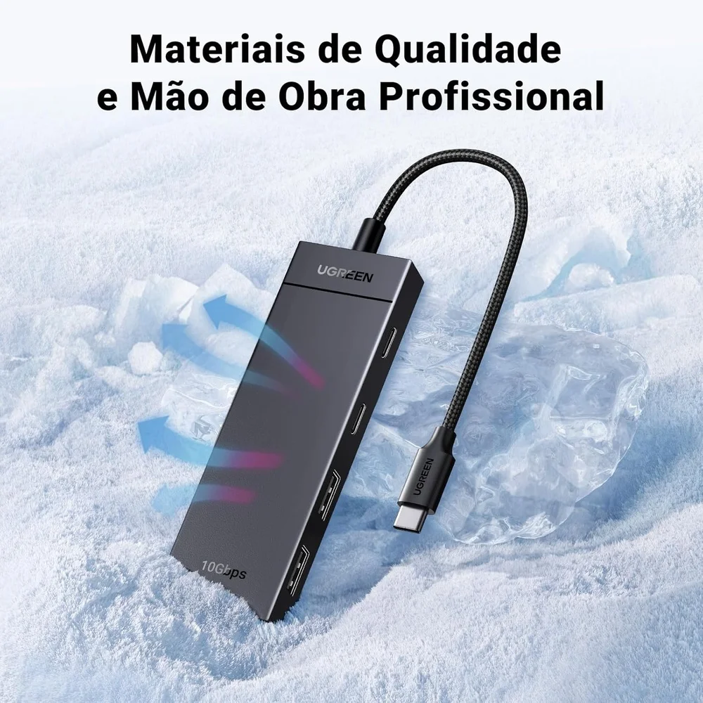 Imagem 3 de 5 do produto Hub Usb Ugreen Com 2p Usb-c 3.2 E 2p Usb-a 3.2 - Cm806