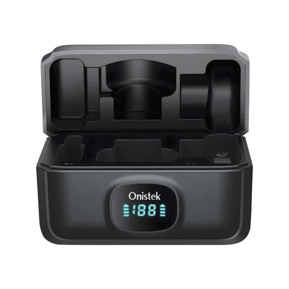 Imagem 5 de 5 do produto Kit 2 Microfone Lapela Sem Fio Botão Profissional Usb C Novo