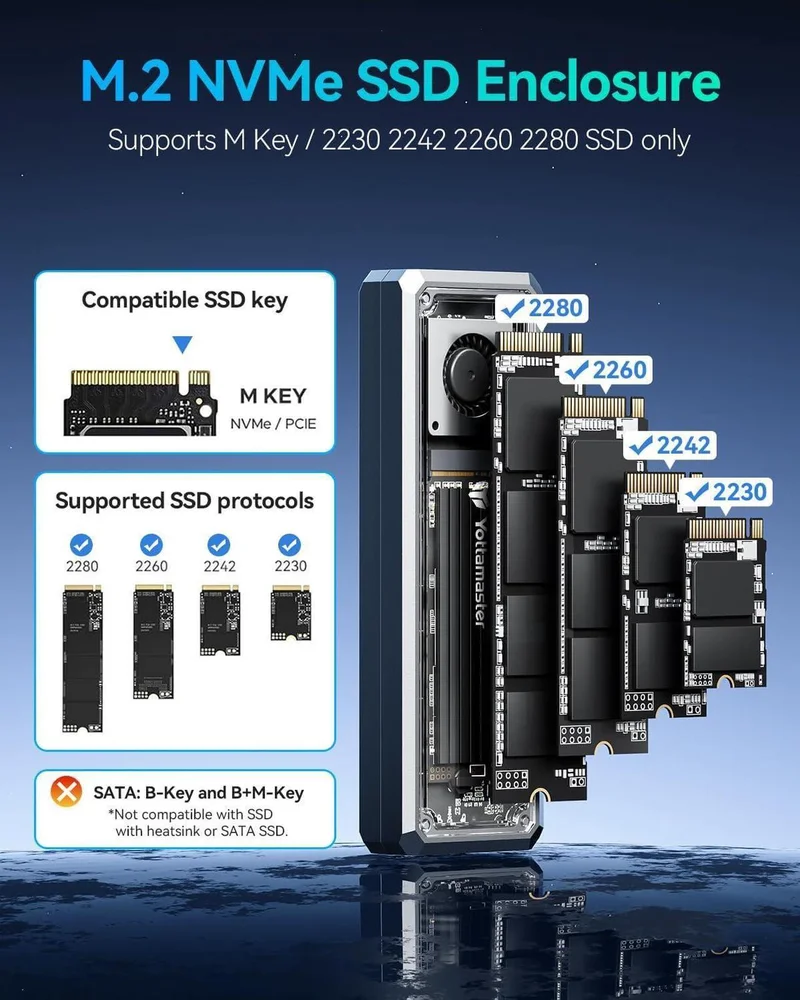 Case Externo SSD Nvme M.2 Thunderbolt 3/4 Usb 4.0 40gbps Case Externo SSD Nvme M.2 Thunderbolt 3/4 Usb 4.0 40gbps
